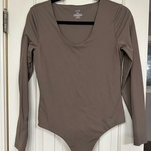 Nuuds women’s long sleeve scoop neck bodysuit